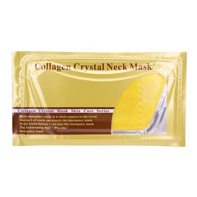 China Moisturizing Cream Skin Care Whitening 24k Gold Collagen Neck Crystal Mask Nourishing Lifting Cosmetic Mask For Neck for sale