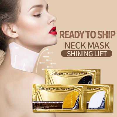 China Moisturizer Custom Firming Moisturizing Neck Correction 24k Gold Collagen Crystal Neck Mask for sale