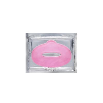 China Anti-Wrinkle Private Label Hydrogel Lip Mask Care Collagen Moisturizing Pink Lip Mask for sale