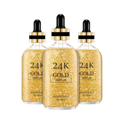 China Moisturizer Customized Korean Face Care Hyaluronic Acid Vitamin C Whitening 24k Gold Anti Aging Pure Collagen Serum Facial Private Label for sale