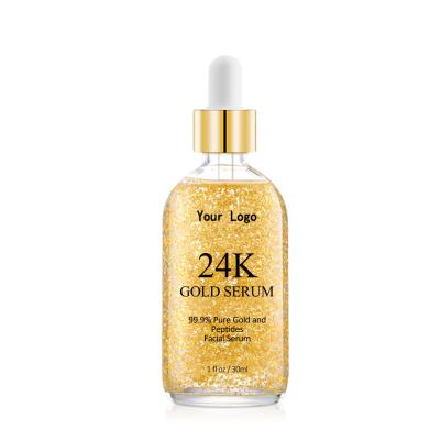 China Private Label Moisturizer Whitening Korean Skin Care Hyaluronic Acid Vitamin C Repair Serum Collagen 24k Gold Essence Facial Serum for sale