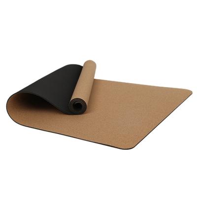 China Wholesale High Quality Eco Friendly Organic Cork+Cork Rubber Yoga Mat Hot Selling New Design Strip for sale