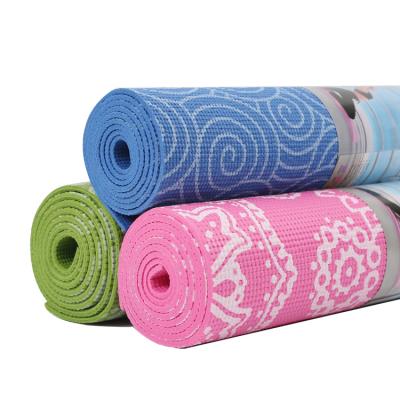 China New PVC PVC Yoga Mat With Printing OEM Home Gym Fitness Yoga Mat for sale