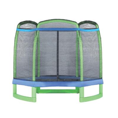 China With Polygonal Trampoline Jumping Round Trampoline Baby Outdoor Sports Trampoline Bungee Net Protector Children 7ft for sale