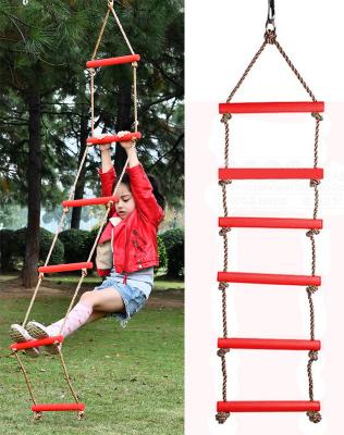 China Outdoor Garden Children Recreational Leisure/Sport Swing Plastic Climbing Rope Ladder For Sale for sale