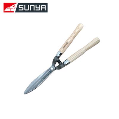 China Anti-Slip Garden Handle Drop Forged Straight Blade Wood Hedge Shears for sale