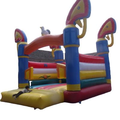 China PVC Children's Bouncy Castle Outdoor Children's Playground Bouncy Trampoline Inflatable Trampoline for sale