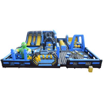 China PVC Playground Super Big Bouncy Castle Inflatable Combo Obstacle Bounce House For Kids Jumping Climbing for sale