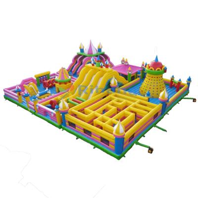 China 2023 PVC Hot Selling Logo Free Printing Children's Jumping Trampoline Combo Commercial Trampoline Inflatable Castle Trampoline Theme Park Big For Ki for sale