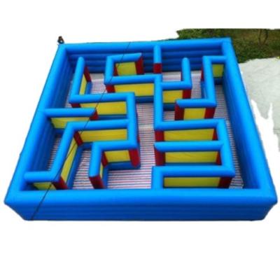 China Big Funny Pvc Inflatable Obstacle Course Inflatable Maze Castle By Pvc Theme Park for sale