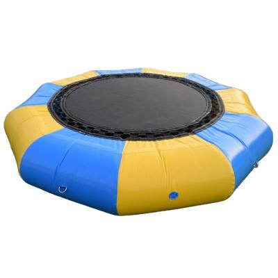 China 2023 PVC Factory Customized Inflatable Water Trampoline Inflatable Water Floating Jumping Trampoline For Sale for sale