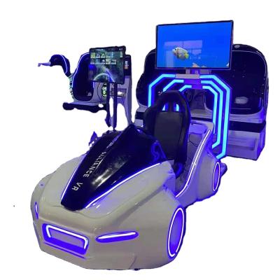 China Metal 9d Vr Driving Game Machine Video Arcade Amusement Virtual Reality Racing Console for sale