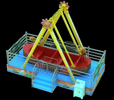 China Colorful Fiberglass Kids Amusement Pirate Ship Ride Amusement Equipment Customized 8 Seat Dragon Pirate Ship Ride For Sale for sale