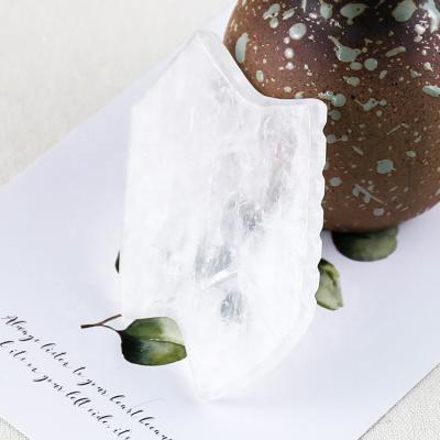 China Scratch Clear Quartz Jade Stone Gua Sha Set Gift Kit 100% Private Label Beauty Natural Anti Aging Facial Skin Guasha Tool Set for sale