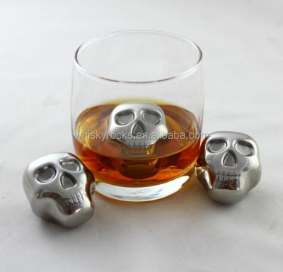 China Viable Whiskey Drinking Stones For Bar / Party Metal Ice Cubes for sale