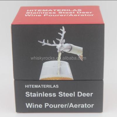 China Bonlove Sustainable Luxury Deer Wine Aerator Nozzle Breather Head Accessories for sale