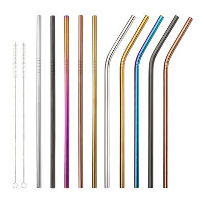 China Sustainable Food Grade Stainless Steel 304 Stainless Steel Drinking Straw for sale