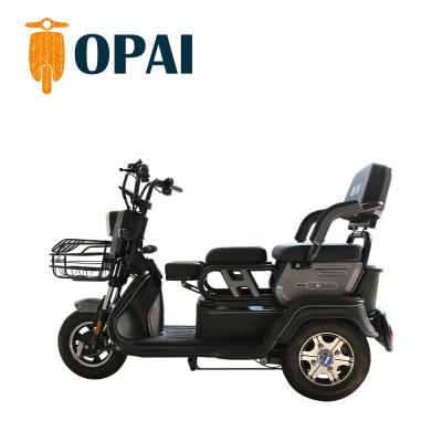 China Cheap OPAI Four 4 Three 3 Wheel Passenger Trike Electric Scooter Elderly Tricycles For Adults for sale