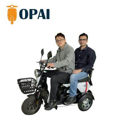 China Opai Aluminum Alloy 750W Adult Passenger Passenger Electric Tricycle Vehicle Electric Tricycle For Seniors for sale