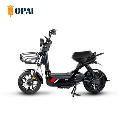 China Opai CE Standard Pedal Assisted Electric Bicycle 350W Cheap Adults Two Seat Electric Bike 48V60V Battery Charging Portable Bike for sale