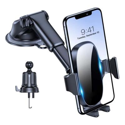 China Adjustable Car Dashboard Phone Mount 360 Rotation 3.8inch width for sale