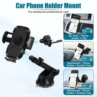 China 360 Degree Flexible Dashboard Cell Phone Holder long arm 6.5inch Custom Logo for sale