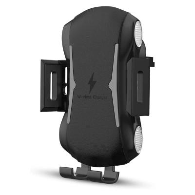 China 10W 7.5W Automatic Clamping Wireless Car Charger Mount Qi QC3.0 for sale