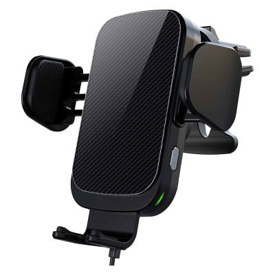 China 6.7 Inch Qi Wireless Car Charger Mount Automatic Car Phone Holder OEM for sale