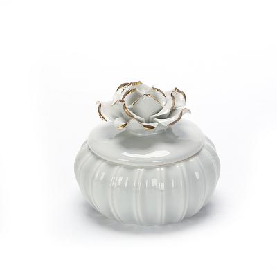 China Excellent Performance Ceramic Trinket Boxes With Lid For Jewelry for sale