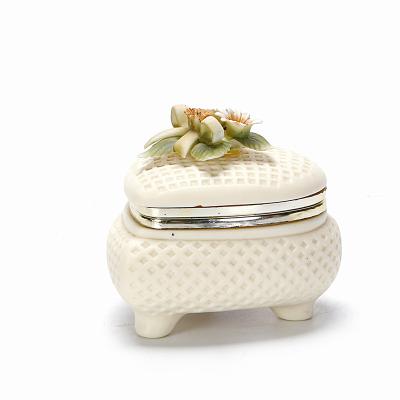 China China Factory Preferable Ceramic Jewelry Storage Ceramic Trinket Box for sale