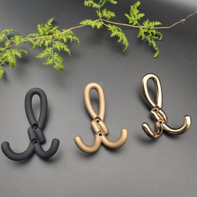 China Sale New Modern Luxury Brand New Living Room Coastal Zinc Alloy Wall Mounted Coat Hook for sale