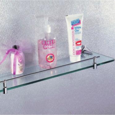 China Factory new hotel bathroom style bathroom shelf special postmodern zinc alloy wholesale glass clip for sale