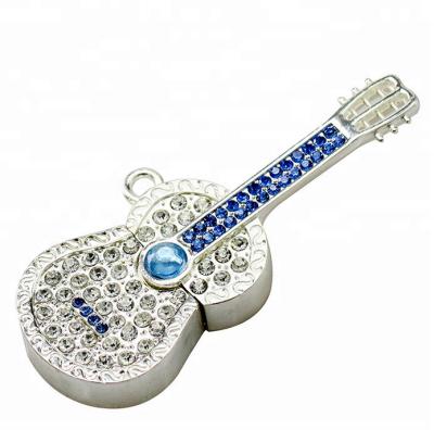 China 8GB Collar Diamond Guitar Shape USB Training USB Pen Drive Animal Flash Stick for sale