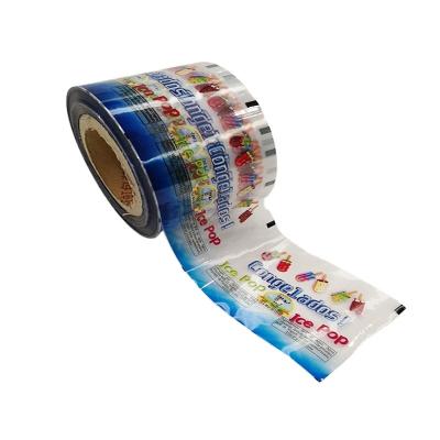 China Clear Moisture Proof Frozen Food Wrapping Ice Pops Freeze Stick Candy Wrapping Film Roll for sale