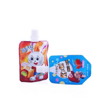 China Fashionable Small Jelly Holder Juice Beverage Bag Plastic Spout Pouch For Drink Packaging for sale