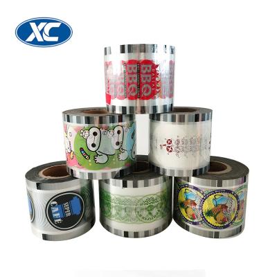 China Hot Selling Plastic Food Bubble Tea Cup Heat Customized Sealing Film Cover Lid for sale