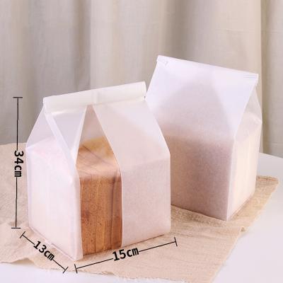 China Bakery Sandwich Toast Bread Cookies Cookies Wrapping Paper Biodegradable Transparent Food Packaging Paper Bag for sale