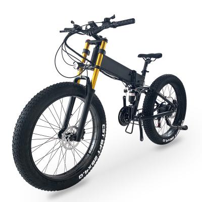 China Fat Tire E Bike Aluminum Alloy Mid Drive Bici Elettrica Carbon Ebike Electric Mountain Bike Foldable Folding Bicycle for sale