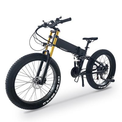 China China Aluminum Alloy Fat Tire Folding E Bike 1000W Cycle Electric City Bicycle Mountain Bike Foldable For Adult for sale