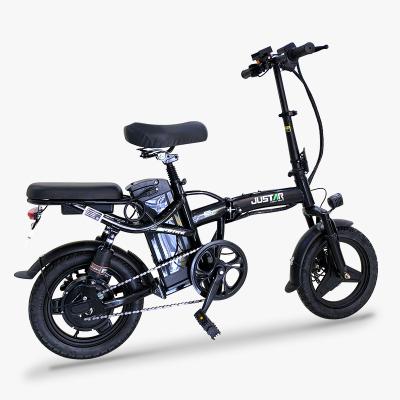 China Cheap Bici Folding Steel Elettrica Bicicleta Electrica 2 Seat Foldable City Bike Electric Bicycle Price for sale