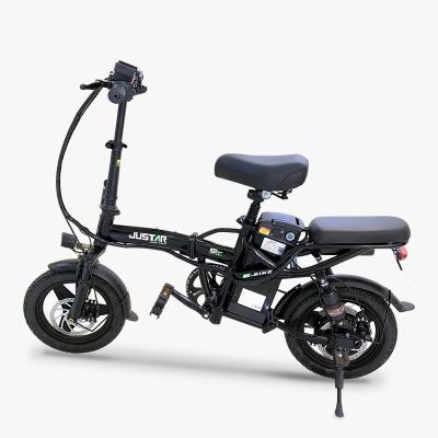 China Lithium Battery Steel Electric Bicycle Mini Electric Folding Bike for sale