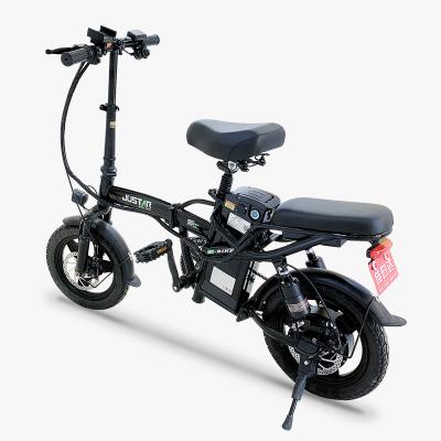 China 48V 350W original steel folding mini ebike foldable electric bicycle with tubeless tire for sale