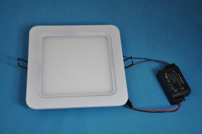 China 7 Inch, Milky White Frame Ultra Slim 12W 180mm Square LED Ceiling Panel Lighting, Epistar SMD3528 Hole Size 165mm for sale