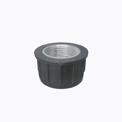 China PA+ Al The black 21.5mm long nut is made of PA and aluminum. It is a short nut with high hardness for sale