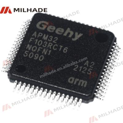 China Hot Sale IC Components 32Bit ARM Microcontroller Standard Chip LQFP64 APM32F103 32F103 APM32F103RCT6 for sale