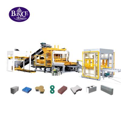 China QT7-15 Perforated Brick Automatic Control System Material Feeding Trolley Concrete Block Making Machine for sale