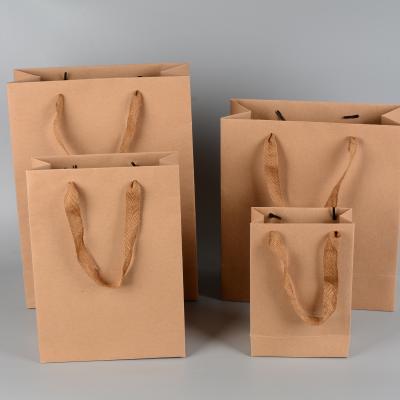 China Recyclable Good Quality Custom Twisted Handle Kraft Paper Bag For Shopping for sale