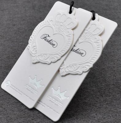 China Garment Thick Paper Hang Tag Sustainable Luxury New Design Hang Tag for sale