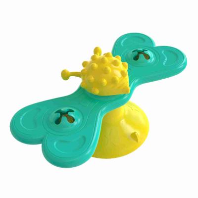 China 2021 Goods New Sustainable Cat Toy Designer Smart Toys Customizable Butterfly Plate Pet Toy for sale