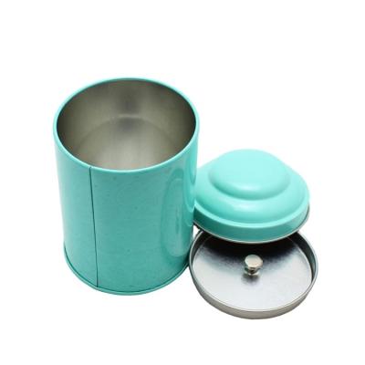 China Custom Recycable Matierials Round Tin Cans Packaging Coffee Tea Tin Round Metal Box for sale